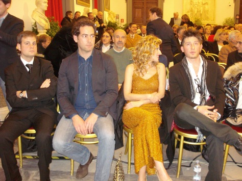 Campidoglio 9 - 1 - 2013 - Sala della Promoteca, i vincitori del Premio Vincenzo Crocitti - 2013 - Marco Scarpellini, Fernando Cormick, Annalisa Favetti, Emiliano De Martino.
